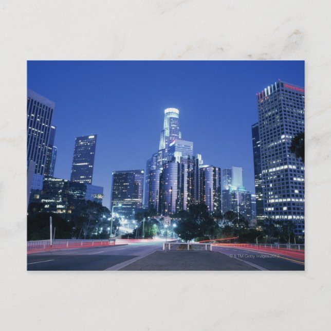 Downtown Los Angeles Postkarte (Vorderseite)