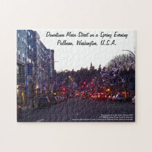 Downtown Main Street am Spring Abend, Pullman Puzzle