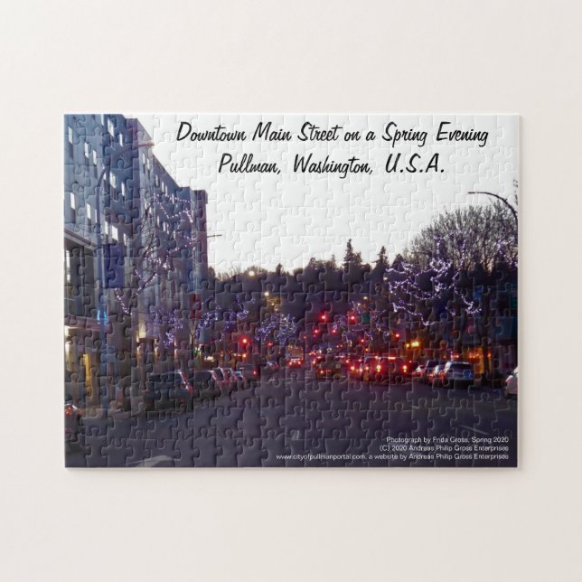 Downtown Main Street am Spring Abend, Pullman Puzzle (Horizontal)
