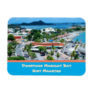 Downtown Marigot Bay Sint Maarten Magnet