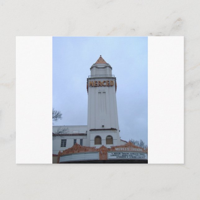 Downtown Merced Postkarte (Vorderseite)