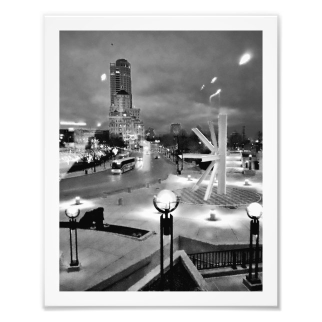 Downtown Milwaukee Scene Fotodruck (Vorne)
