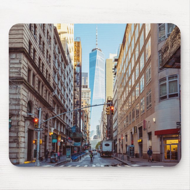Downtown New York View World Trade Center Mousepad (Vorne)