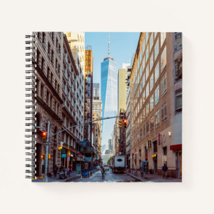 Downtown New York View World Trade Center Notizbuch