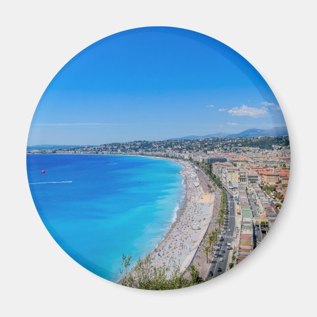 Downtown Nice, Frankreich Magnet (Vorne)