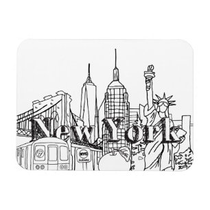 Downtown NYE New York Vacation Souvenirs NYC Gesch Magnet