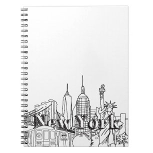 Downtown NYE New York Vacation Souvenirs NYC Gesch Notizblock