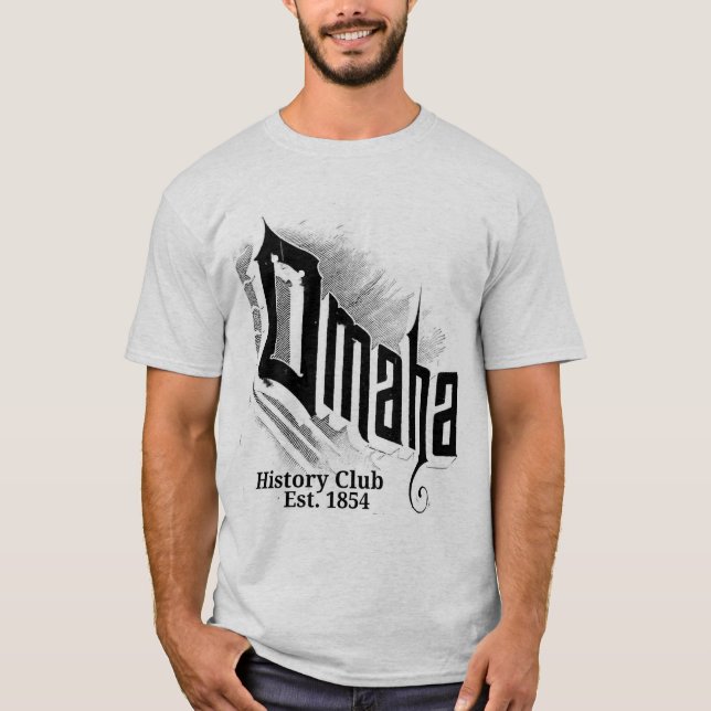 Downtown Omaha Ghost Sign T - Shirt (Vorderseite)