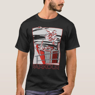 Downtown Parkour City Freestyle Jumping Running T-Shirt