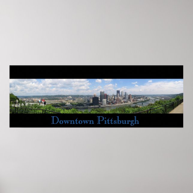 Downtown Pittsburgh Panorama Poster (Vorne)
