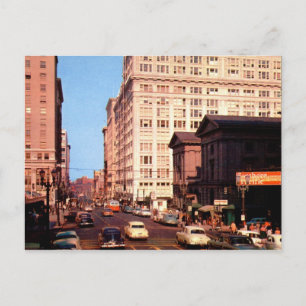 Downtown Portland, Oregon Vintag Postkarte