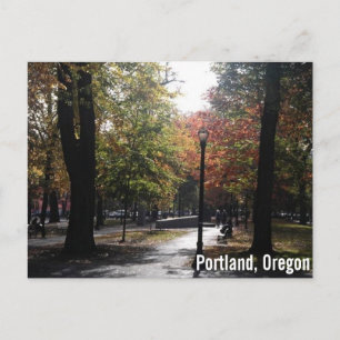 Downtown Portland, PSU Parkblocks Postkarte