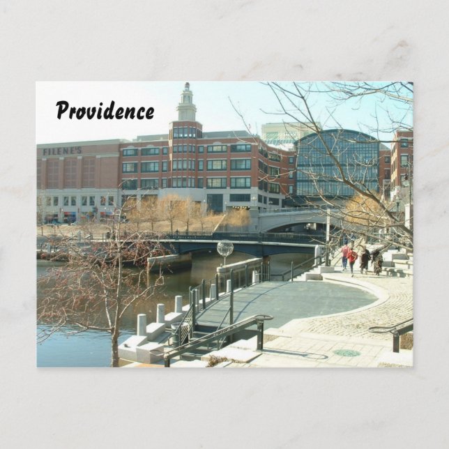 Downtown Providence Postkarte (Vorderseite)