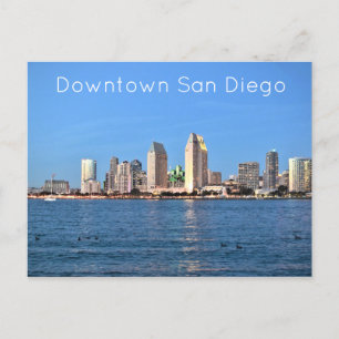 Downtown San Diego Feiertagspostkarte