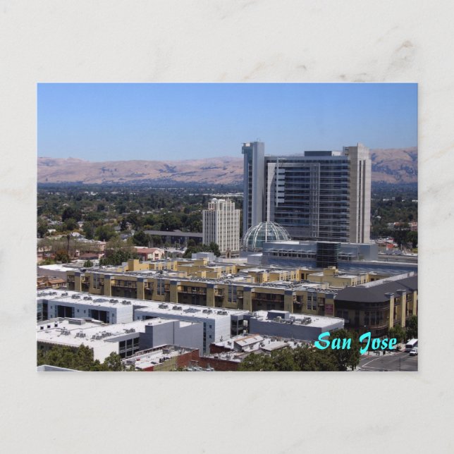 Downtown San Jose Postcard Postkarte (Vorderseite)