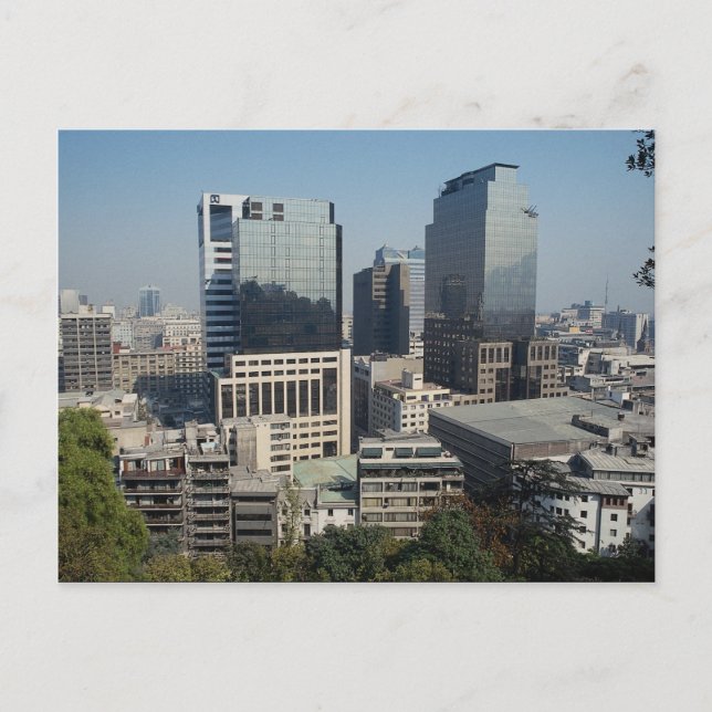Downtown Santiago, Chile Postkarte (Vorderseite)
