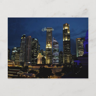 Downtown Singapur Postkarte
