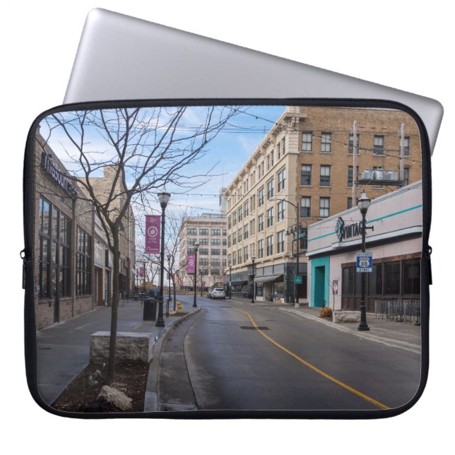 Downtown Springfield Laptopschutzhülle (Vorderseite)