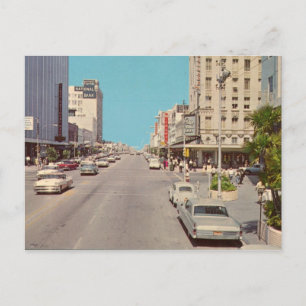 Downtown St. Petersburg FL Vintage Postkarte