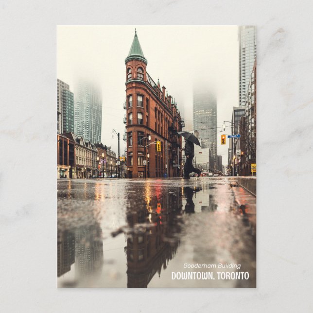 DOWNTOWN, TORONTO, Gooderham Gebäude Postkarte (Vorderseite)