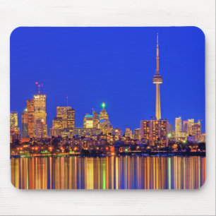 Downtown Toronto Skyline nachts Mousepad