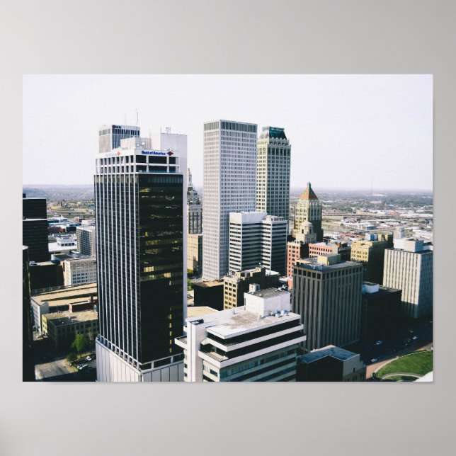 Downtown Tulsa Skyline Poster (Vorne)