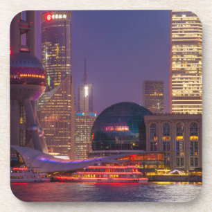 Downtown Ufer Shanghai, China Untersetzer