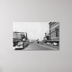 Downtown View von Chehalis, Washington Fotograf Leinwanddruck