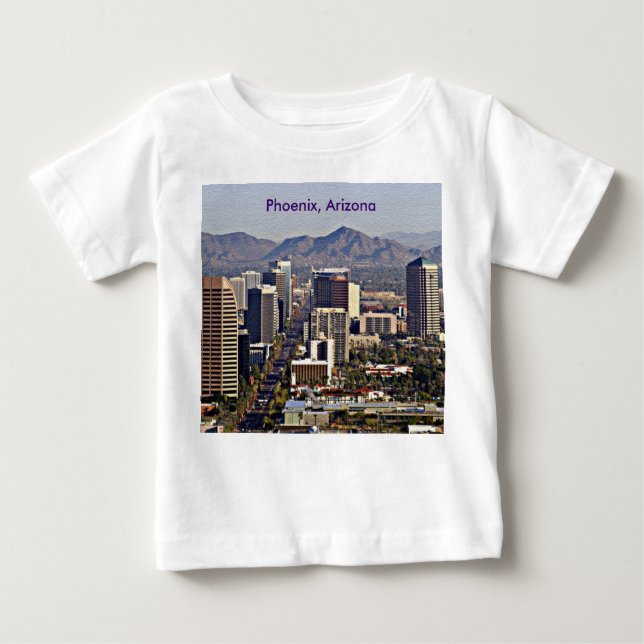 Downtown View von Phoenix, Arizona Baby T-shirt (Vorderseite)