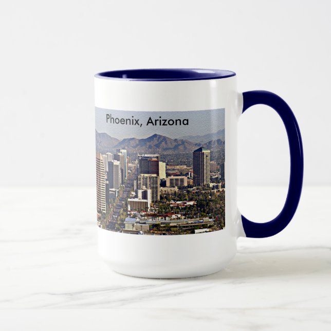 Downtown View von Phoenix, Arizona Tasse (Rechts)