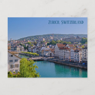 Downtown Zürich Postcard Postkarte