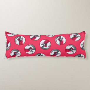 Downy Woodpecker auf Red Feeder Original Bird Art Seitenschläferkissen