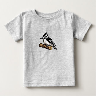 Downy Woodpecker bird Baby Fine Jersey T - Shirt