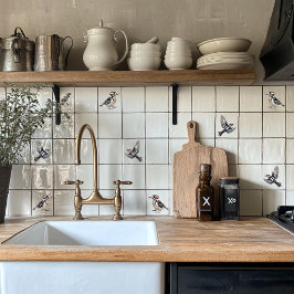 Downy Woodpecker Fliese