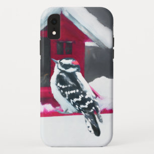 Downy Woodpecker Painting - Original Bird Art Case-Mate iPhone Hülle