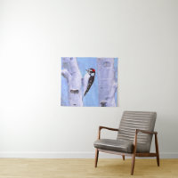 Downy Woodpecker Painting - Original Bird Art