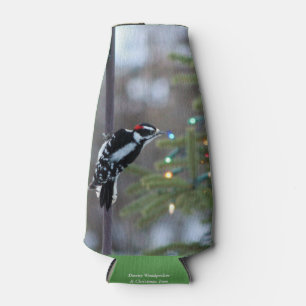 Downy Woodpecker & Weihnachtsbaum Flaschenkühler