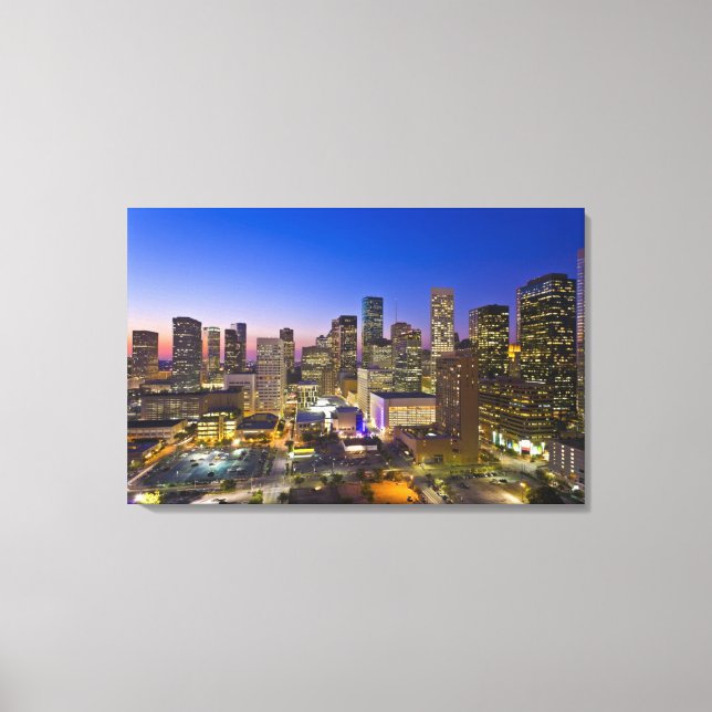 Dowtown Houston Leinwanddruck (Vorderseite)