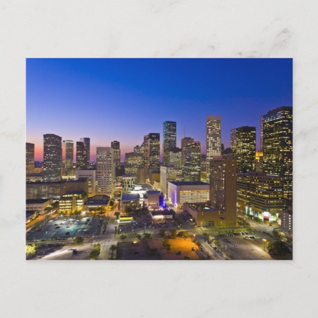 Dowtown Houston Postkarte (Vorderseite)