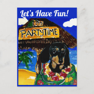 DOXIE BARTENDER POSTKARTE