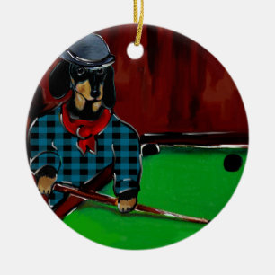 DOXIE BILLIARDS KERAMIK ORNAMENT