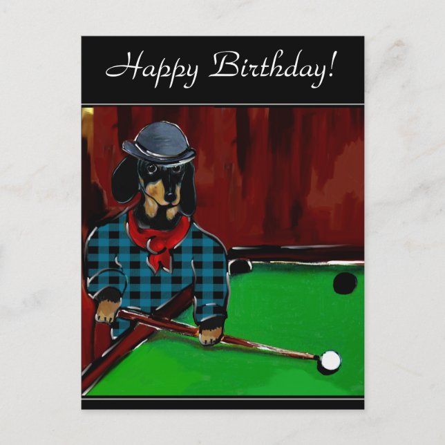 DOXIE BILLIARDS POSTKARTE (Vorderseite)