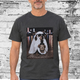 Doxie-Geist mit Sonnenbrille Lustiger Hunde-Vater T-Shirt