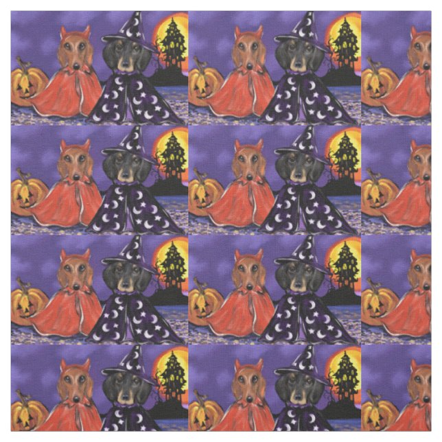 Doxie Halloween Stoff (Muster)