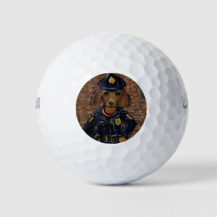 Doxie Polizei Golfball