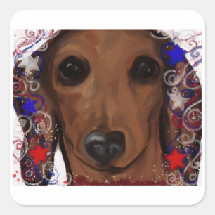 DOXIE      QUADRATISCHER AUFKLEBER