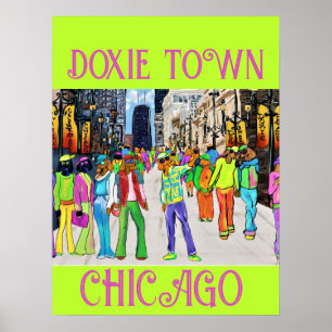 Doxie Town Chicago    Poster