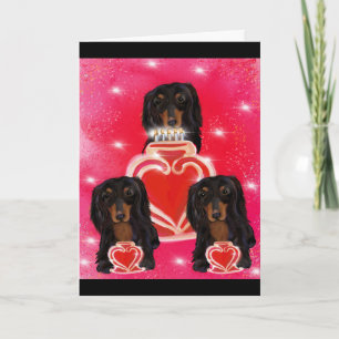 Doxie Valentinstag Karte