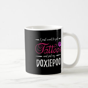 Doxiepoo Dog Lover Tattoo Funny Dog Mama Geschenk  Kaffeetasse