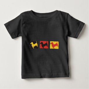 Doxies - Dachshunde in drei Kisten wiederholt Baby T-shirt